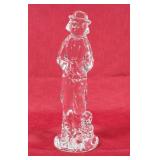 Vintage Waterford Crystal Clown with Pup Figurine