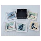 Vintage Mika Inuit Coaster Set by Ornamin - One