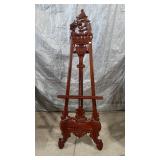 Beautiful ornate carved wooden easel