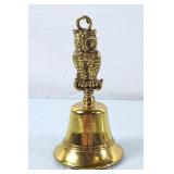 Brass Owl Topped Bell