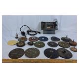 Lot of sanding disks different sizes and grits
