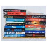 Lot of James Patterson books titles shown in