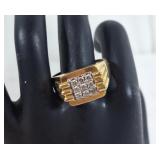 14K cluster set diamond Ring Size 12