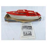 Vintage 1960s Pacific 66 Yacht toy boat.