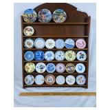 Lot of mini collector plates names including,