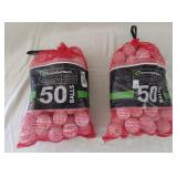 2 bags of lost golf ball (50) balls