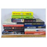 Lot of James Patterson books titles shown in