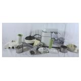 Mixer lot with accessories, juicer, blender, food