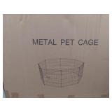 Black 30 inch metal play pen pet cage