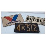 Vintage 1946 Ontario License Plate, Reproduction