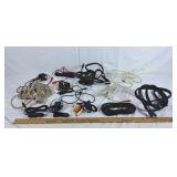 Lot of various cords, ethernet, audio and video