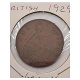 1929 British Penny