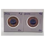 Pair of Brilliant Uncirculated 2026 Canada 50th