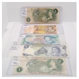 World Currency from England, Australia, Bermuda