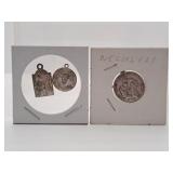 Trio of Vintage Catholic Religious Medals