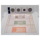 Coins and Currency from Hong Kong, French