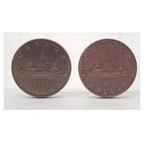 1975 and 1978 Canada One Dollar Coins