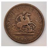 1852 Bank of Upper Canada Penny