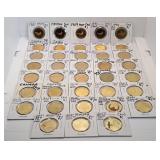 Thirty Eight Canada One Dollar Coins. Various