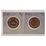 Pair of 2020 Canada Reid Xhuwaji, Haida Grizzly