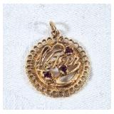 10K Mother Pendant