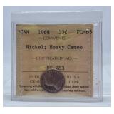 ICCS Graded Proof Like 1968 Canada "Nickel" Dime