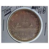 Mint State 1961 Canada One Dollar Coin
