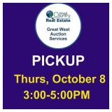 Pickup is Thursday, October 8, 2026, at 3 ï¿½ 5 pm