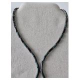 Mexican TP123 950 Sterling Silver Malachite Onyx