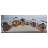 Variety of Brass Teapots