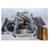 Assortment of Electrical Devices, Screws Nuts and
