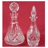 Beautiful Waterford Decanter & Unmarked Crystal