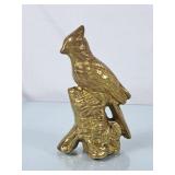 Beautiful Vintage Brass Blue Jay Figurine - 6.5'H