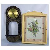Pair of Wall Clocks - Tallest is 22'H