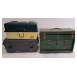 Vintage Machinist toolbox, plano tackle box,