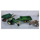 Vintage Oliver 1555 Diecast Tractor, John Deere