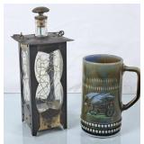 Vintage Irish Porcelain Mug & Musical Decanter