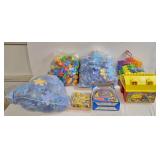 Fisherman price tape recorder, blocks, 2 bags of