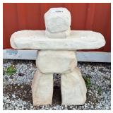 Cement inukshuk