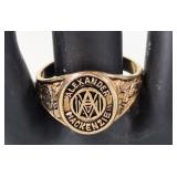 10K 1989 Alexander Mckenzie Ring. Size 9.5