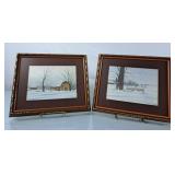 James Bessey Framed Farm Prints 'December Morning'