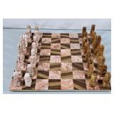 Carved Stone Chess Set