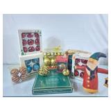 Assortment of Glass & Plastic Christmas Ornaments