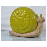Adorable Painted Pottery Garden Snail