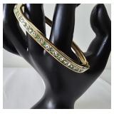 Swarovski Bangle Bracelet signed with Swan