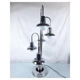 Vintage Chrome Waterfall Table Lamp - 35'H