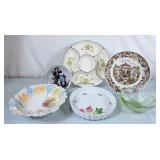 Sabre Divided Dish, Johnson Bros Plate, Flan