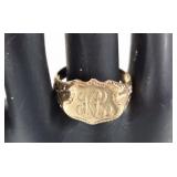 14K Signet Ring. Size 9.5