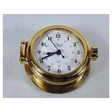 Weems & Plath Solid Brass Maritime Clock