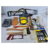 Assortment of Tools. Hammers, Hatchets, Handsaws,
